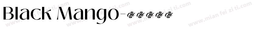 Black Mango字体转换